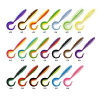 Приманка ZUB-TWIST 150мм(5,9")-4шт, (Цвет 406) голубой верх - перламутр низ