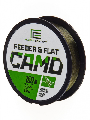 Леска монофильная Feeder Concept FEEDER & FLAT Camo 150/027 фото 3
