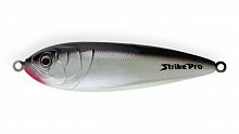 Блесна колеблющаяся Strike Pro Killer Profy 75S, цвет: A010CPE-A010CPE Black Back Silver, (PST-02S#A010CPE/A010CPE)