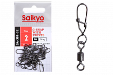 Вертлюг с застежкой Saikyo SA-301-02 - 10 шт (28кг)