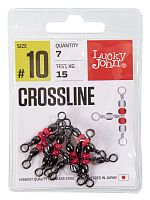 Вертлюги трехстор. с бусин. LJ Pro Series CROSLINE 010 7шт.