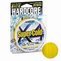 Шнур Duel Hardcore Super Cold X4 150m Hi-Vis Yellow #3,0 (0,30мм)