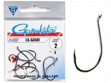 Крючки Gamakatsu LS-5314F HOOKS BLACK разм. 02 8шт.