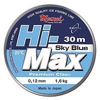 Леска Hi-Max Sky Blue, 30м 0,14мм 2,1кг