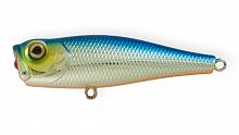 Воблер Поппер Strike Pro Bubble Pop 65, цвет: 626E Blue Silver OB, (EG-046#626E)