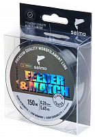 Леска моно. Salmo Diamond FEEDER & MATCH FLUORO COATED Olive Green 150/026
