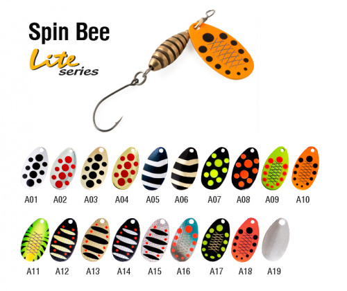 Блесна вращ. Akara Lite Series Spin Bee 1 3,5 гр. 1/8 oz. A02