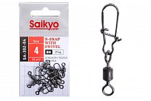 Вертлюг с застежкой Saikyo SA-302-04 - 10 шт (25кг)