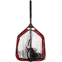 Подсачник с прорезиненной сеткой CWC Boat Net, складной, размер 50x60. ручка 1,5м