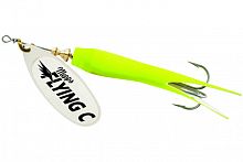 Блесна вращ. Mepps AGLIA FLYING C, 25g №3 SILVER/Chartreuse