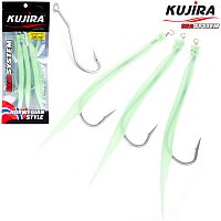 Снасточка морская Kujira Gummi Makk 8/0 Lumo (3 шт)