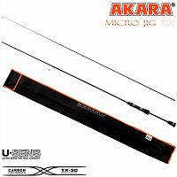 Сп. шт. уг. 2 колена Akara Micro Jig UL (0,5-4 g) 2,10м