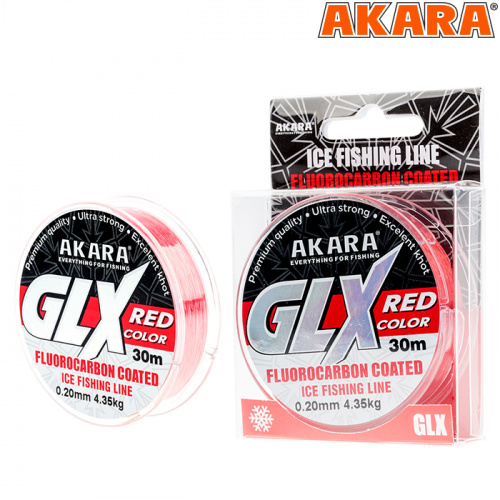 Леска Akara GLX ICE Red 30 м 0,14 фото 5