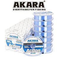 Леска Akara Action Blue 100 м 0,22 голубая