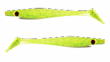 Силиконовая приманка Strike Pro Pig Shad Jr, цвет: Lemon Shad, (уп./2шт.), (SP-172C#113)