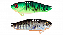 Блесна-Цикада Strike Pro Cyber Vibe 65, цвет: Double Black Silver OB/Mat Tiger, (JG-005E#GC01S/A70-7