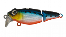 Воблер Составной Strike Pro Pygmy Jointed 40, цвет: A234-SBO-LU Blue Back Silver OB Fluo, (EG-073J#A