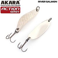 Блесна колеб. Akara Action Series River Trout 55 14 гр. 1/4 oz. Sil