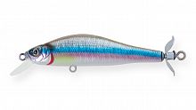 Воблер Минноу Strike Pro Archback Turbo 80, цвет: A210-SBO-RP Rainbow Ghost Wakasagi, (EG-125AP#A210