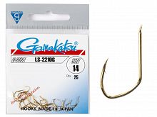Крючки Gamakatsu LS-2210G HOOKS GOLD разм. 14 25шт.
