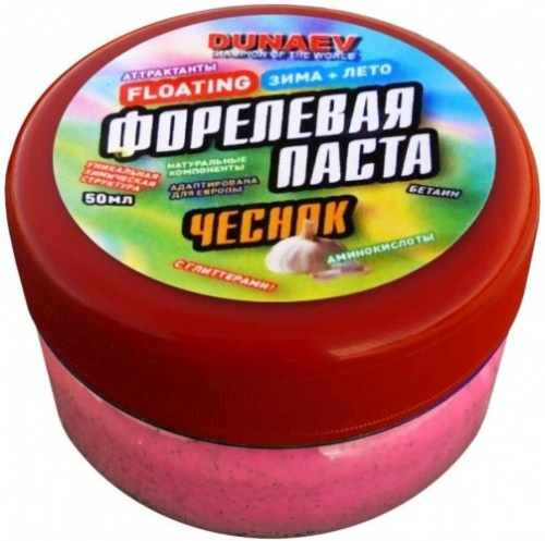 Паста Dunaev 50мл Форель Чеснок Красная