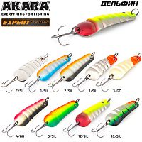 Блесна колеб. Akara Expert Дельфин 75 мм 21 гр. 2/SIL