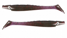 Силиконовая приманка Strike Pro Pig Shad Jr, цвет: Motoroil Purple Heart UV, (уп./2шт.), (SP-172C#13