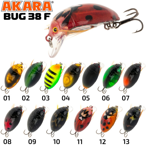 Воблер Akara Bug 38F 4 гр. 06