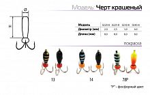 Мормышка W Spider краш. Черт D4,0 мм 78P