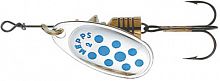 Блесна вращ. Mepps COMET PTS, 5, SILVER/Blue dots