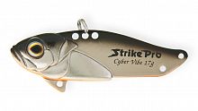 Блесна-Цикада Strike Pro Cyber Vibe 65, цвет: Black Silver OB, (JG-005E#A70E)