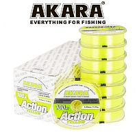 Леска Akara Action Yellow 100 м 0,22 желтая