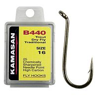 Крючки Kamasan B440-14 Trout Dry Fly Traditional (25шт)
