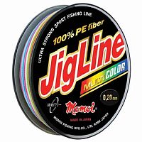 Шнур JigLine Multicolor 100м, 0,10мм, 7,0кг