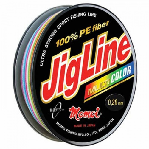 Шнур JigLine Multicolor 100м, 0,24мм, 18,0кг