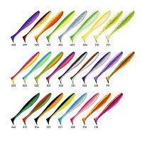 Приманка ZUB-IZI  99мм(4")-4шт, (цвет 040) черный верх - изумрудный низ