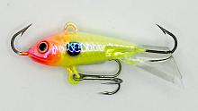 Балансир Strike Pro Ice Baby 24, цвет: A49PFLR, светящийся, хвост: прозрачный